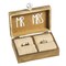 Wedding Decor “and Then Two Become One” Mr. and Mrs. Wooden Ring Holder Decorative Box - 5”W x 6”D x 2”H Elegant Wedding Proposal Rustic Gift Box